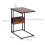 Side Table with Shelf and Compartment - Wood & Metal 3