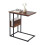 Side Table with Shelf and Compartment - Wood & Metal 7