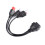 OBD-II Y Splitter Cable for Diagnostic Tool 3 4 6 Pin 4