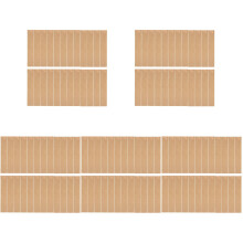 1000St Kraft Papieren Stokjeszakjes Light Brown, En Draagbaar