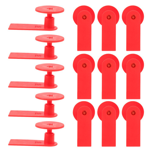 200Pièces Marques Oreilles Animaux Rouge Pastèque Bovin Mouton