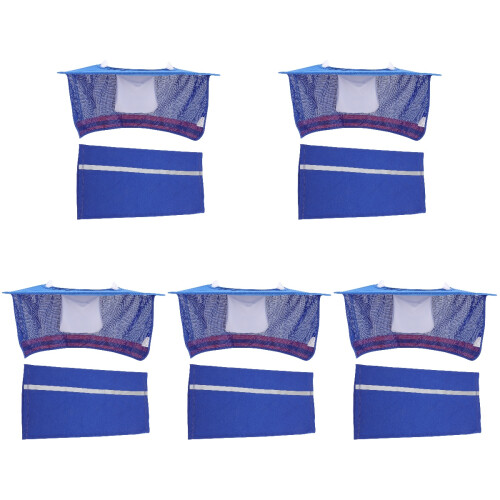 5Sets Reflecterend Hard Hat Accessoire Met Ademend Nekbescherm
