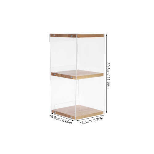 Clear Stapelbare Dvd Opslagrek En Hout Multifunctioneel 1