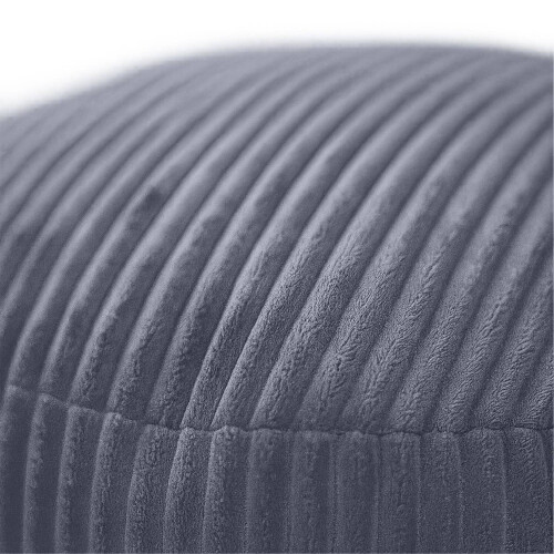 Pouf in velluto a coste - Cuscino rotondo da pavimento, morbido e versatile 2
