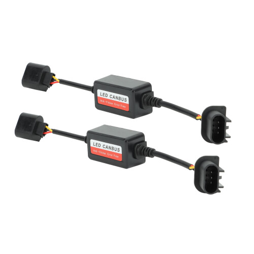 Plug And Play LED Headlight Conversion Kits Decoder CAN-BUS Anti Flicker Resistor EMC Warning Error Free Vehicle Anti Flicker Relay System With 2