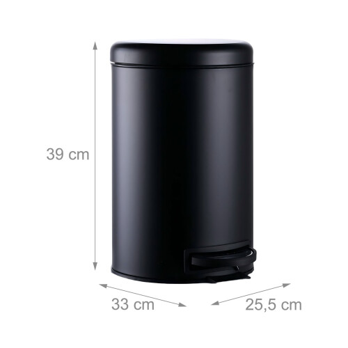 12L Step Bin with Soft-Close Lid and Inner Bucket 2