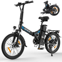 VARUN C20-1 Folding Electric Bike 48V374.4Wh,black