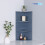 Corner Shelf with 3 Tiers - Space-Saving MDF Storage 2