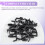 24Pcs Pegboard Hooks J Shape Pegboard Hook Peg Board Tool Organizer Accessories, Black 3