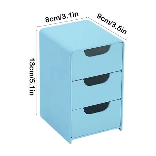 Stackable Plastic Drawer Organizer for Desktop, Bedroom, Kitchen, Under Sink, Pantry, Bathroom, Dorm – 1pc 2