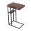 Foldable C-Shaped Side Table, Wood-Effect, Black Frame 9