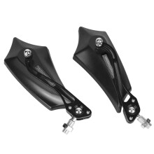 Adjustable Motorcycle Rear View Mirrors, Easy Installation with Pre-Included Hardware, Wide Compatibility Across Bike Types, Premium Material Ensures