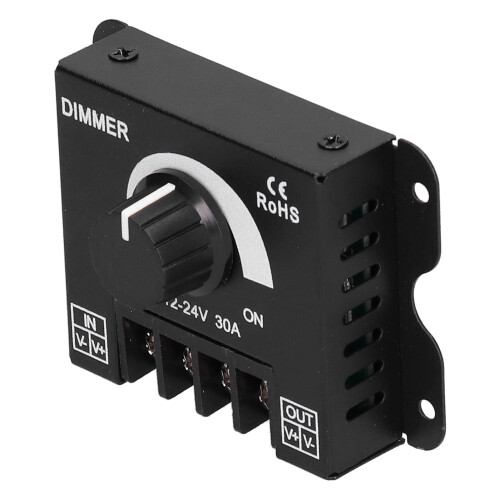 Manual Knob Controller LED Dimmer Switch PWM Dimming Controller With Adjustable Brightness Avoid Rush Current Extend Its Load Compatible With DC12V 1