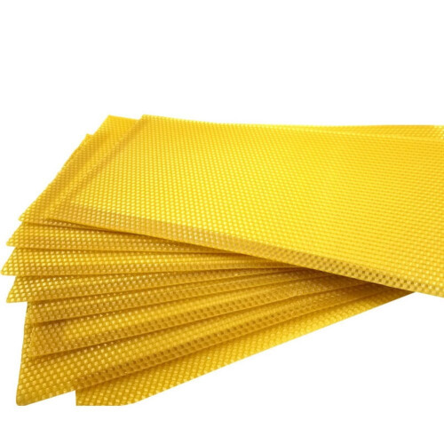 10pcs Beeswax Foundation Beehive Wax Frames Base Sheets Bee Comb Honey Frame Beeswax Sheets Beekeeper Equipment 2