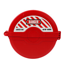 Heavy Duty Valve Safety Lock, Impact Resistant Industrial Lockout for Secure Maintenance Procedures, OSHA Compliant Design with Bright Red Finish and