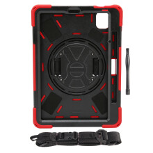 Tablet-etui til Xiaomi Mi Pad5 5Pro, indbygget skærmbeskytter og blyantholder, robust cover til hele kroppen med 360 graders roterende stativ,