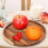 Trä Lazy Susan serveringsfat 30 cm runt 4