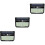 3Pcs Black Solar Powered LED Outdoor Wall Lamp Waterproof Sensor Light 5