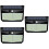 3Pcs Black Solar Powered LED Outdoor Wall Lamp Waterproof Sensor Light 7