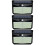 3Pcs Black Solar Powered LED Outdoor Wall Lamp Waterproof Sensor Light 8