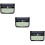 3Pcs Black Solar Powered LED Outdoor Wall Lamp Waterproof Sensor Light 9