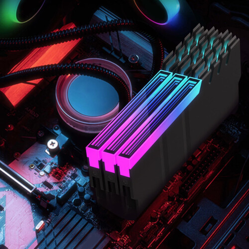 Ψύκτρες Υπολογιστών 5V ARGB DDR4DDR5 με εύκολη τοποθέτηση με κλιπ, απαγωγή θερμότητας 1