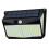 3Pcs Black Solar Powered LED Outdoor Wall Lamp Waterproof Sensor Light 11