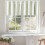 Ριγέ βαλάντιο σε χρώμα Sage Green & White, 60x18in, με γεωμετρική θήκη για ράβδους σε 4