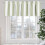 Ριγέ βαλάντιο σε χρώμα Sage Green & White, 60x18in, με γεωμετρική θήκη για ράβδους σε 5