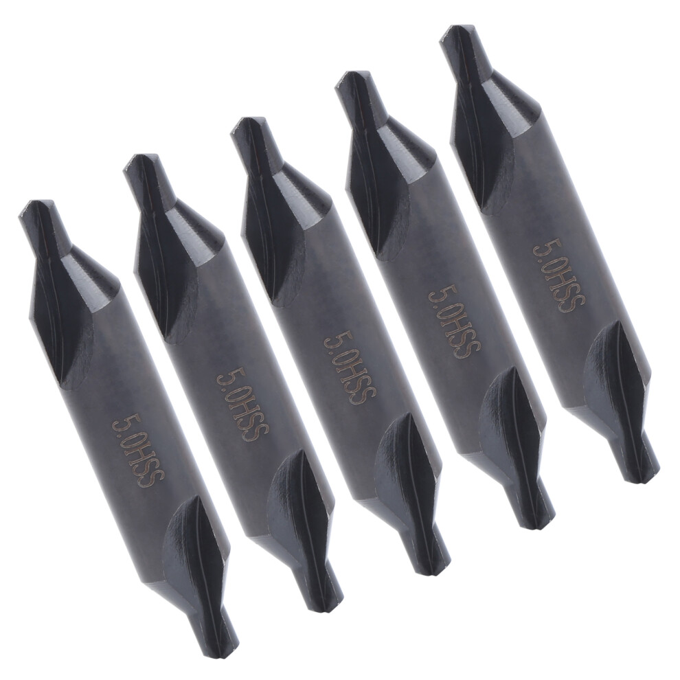 Milling Machine Centering Bits 5Mm 5 Pcs High Speed Steel Accurate Positioners 4031392143521