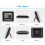 Wireless Water Level Indicator Gauge Water Tank Sensor Liquid Level Sensor Digital Thermometer Clock Water Level Meter 8