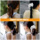 Large Scrunchies 2Pcs 18Cm Diameter Black White Elegant Delicate 6
