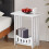 Mini Square Bedside Table – Space-Saving, Easy Assembly, Modern Nightstand for Bedrooms & Dorms, Compatible with Small Spaces 2