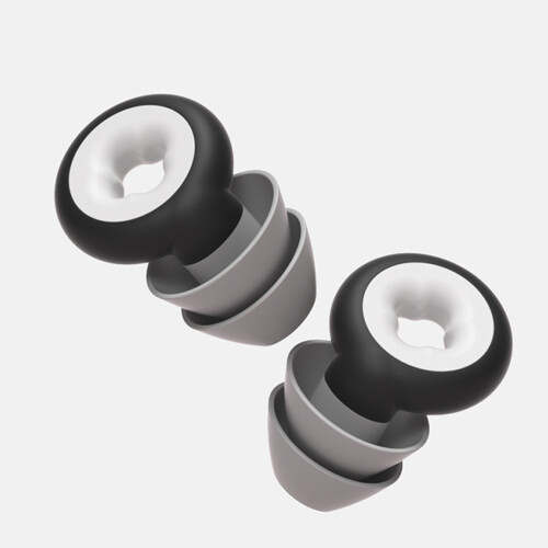 Nano-Silicone Ear Plugs Size L/S Black Reusable 2
