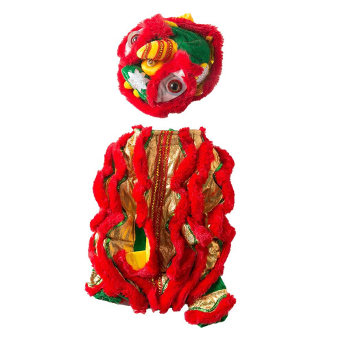 Lion Dance Dog Costume Light Green M 1