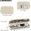 Καρό πορτοφόλια για γυναίκες, πορτοφόλι RFID crossbody με 4 φερμουάρ, θήκη πιστωτικής 6