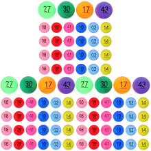150Pcs Lightweight Assorted Color Plastic Game Balls for Party Events