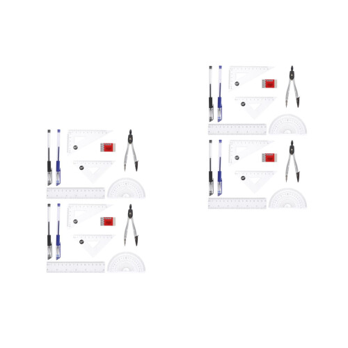 4Sets Professional Drafting Kit for Students with Storage Bag Included