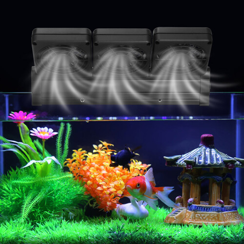 Two-speed Wind Control Aquarium Chillers Fish Tank Cooling Fan Adjustable Wind Direction Quiet Operation Temperature Cooling System Durable 1