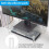 Laptop Computer Support Rack Space Saving Monitors Risers Transparents Clear Acrylic Printer Stand for Home and 7