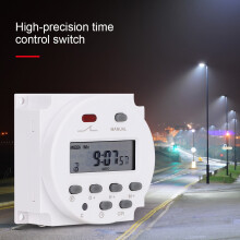 12V 16A Weekly Timer Switch Programmable Microcomputer Relay