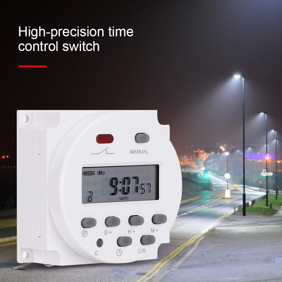 12V 16A Weekly Timer Switch Programmable Microcomputer Relay 6921392323529