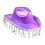 Καπέλο Western Cowboy Καπέλο Sun Cap για πάρτι για Halloween Αρραβώνων Σκηνική Παράσταση Μωβ 2