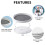 2PCS Rotating Spice Organizer Rack Round Multi-Function Storage Tray 3