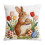 Clúdaigh Pillow Cáisc Bróidnithe Bog 18x18 Orlach 2