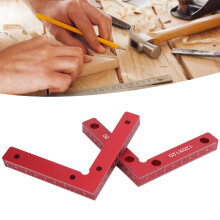Aluminium 2Pcs 90 L-Shaped Woodworking Clamps Right Angle Fixture 120x120mm