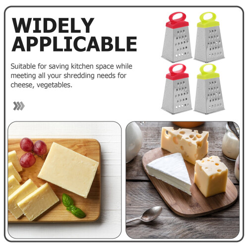 4Pcs Stainless Steel Cheese Grater Box for Kitchen Use 2