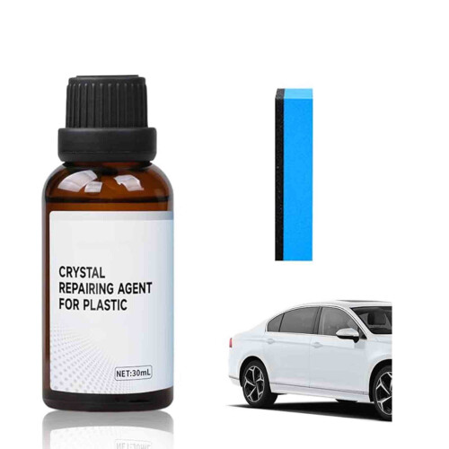 30ml Plastic Refurbishing Agent Set，Restorative Solution for Plastic Surface Scratch and Yellowing Removal 1