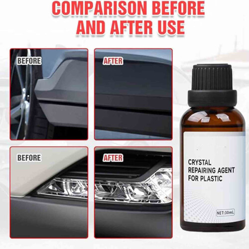 30ml Plastic Refurbishing Agent Set，Restorative Solution for Plastic Surface Scratch and Yellowing Removal 2