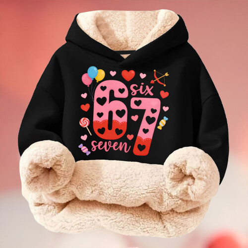 Sweat à capuche imprimé multicolore pour enfants, doux et léger 1